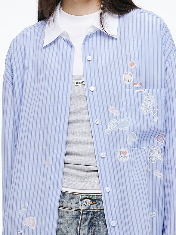 Seal Style Stripe Shirt