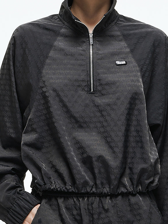 Monogram Pattern Zipper Blouson