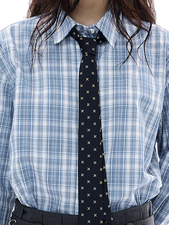Plaid & Stripe Tie-shirt