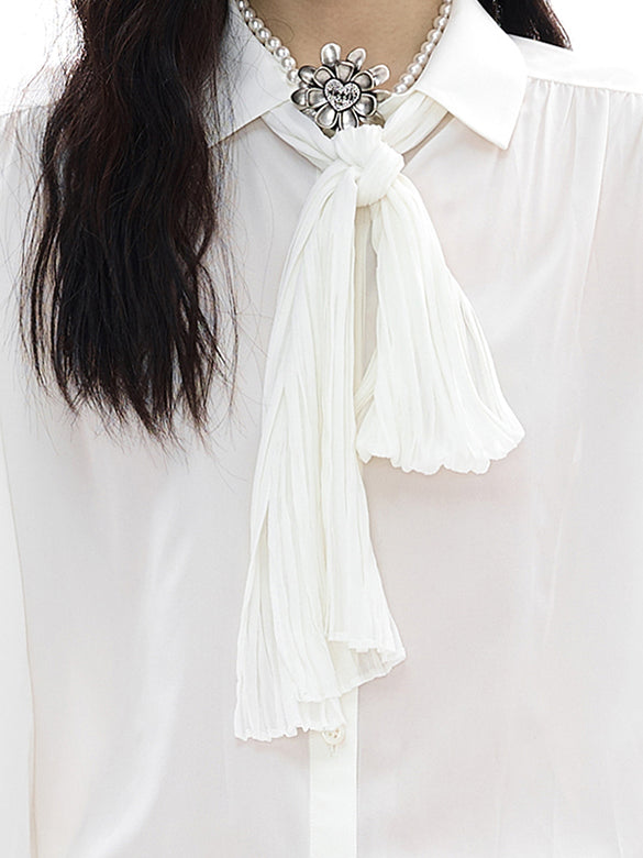 Bow-tie Gather Blouse