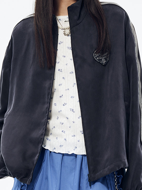 Sporty Zipper Blouson