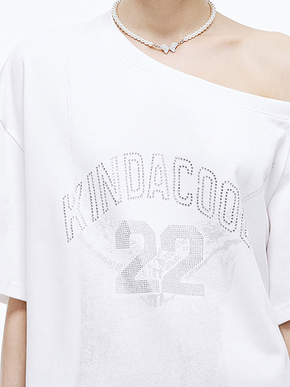 One-shoulder T-shirt Dress
