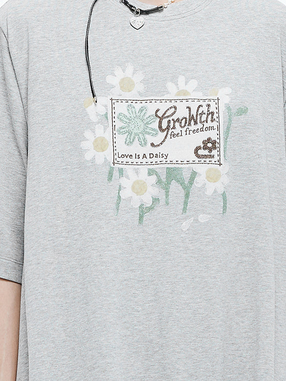 Printed Embroidery Balloon T-shirt