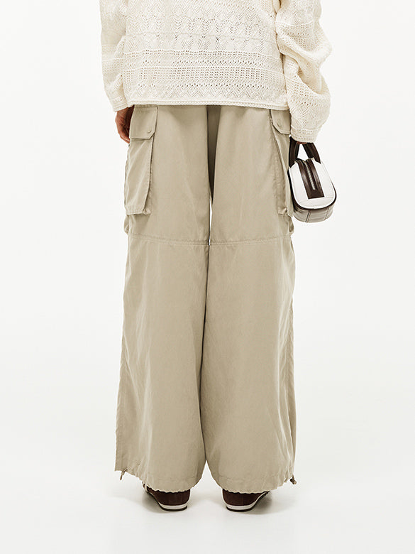 Waist Rubber Cargo Pants