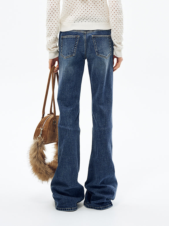 Butterfly Patch Denim Pants