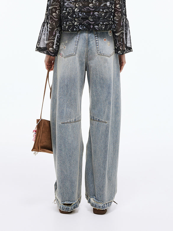 Seal Style Denim Pants