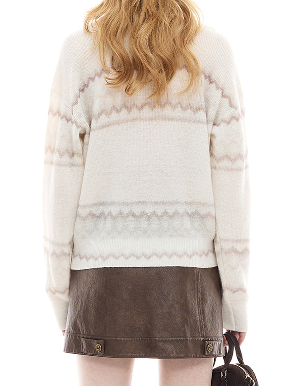 Design Pattern Knit Top