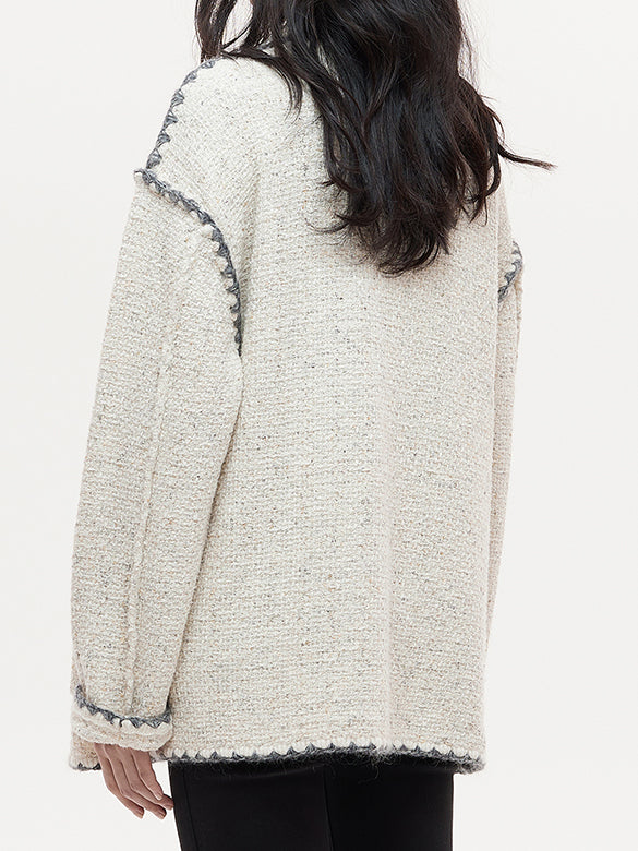 Embroidery Piping Knit Outer