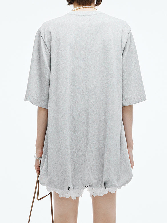 Printed Embroidery Balloon T-shirt