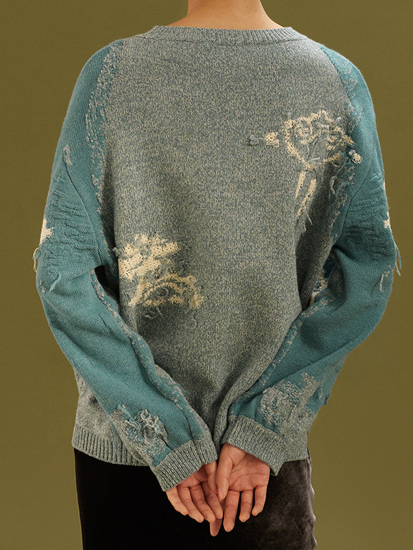 Embroidery Knit Top