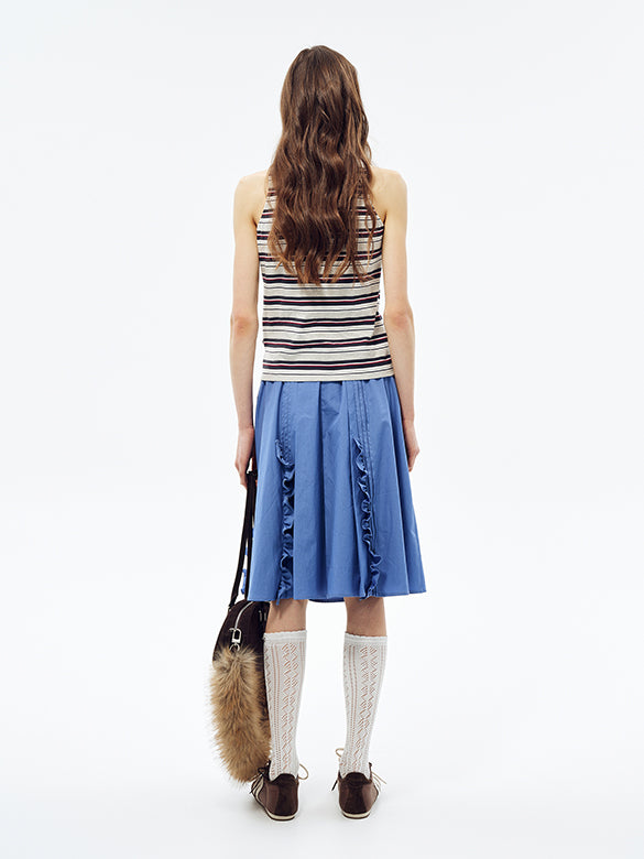 Sleeveless Polo Top