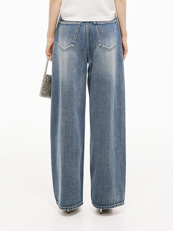 Butterfly Patch Denim Pants