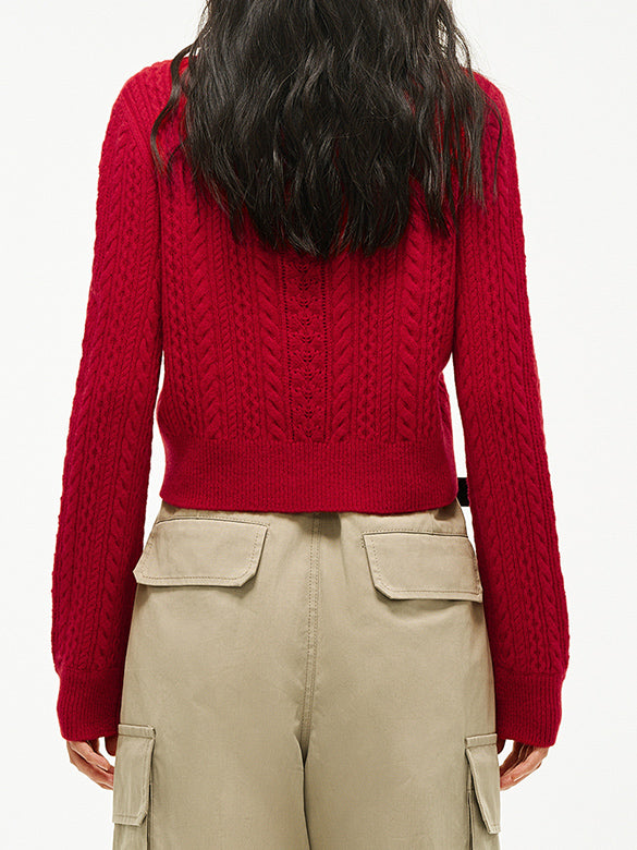 Bi-color Piping Knit