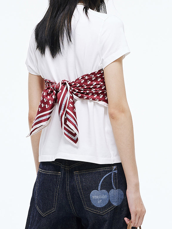 Scarf Combination T-shirt