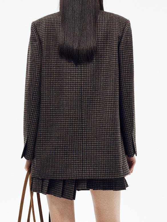Plaid Tweed Jacket