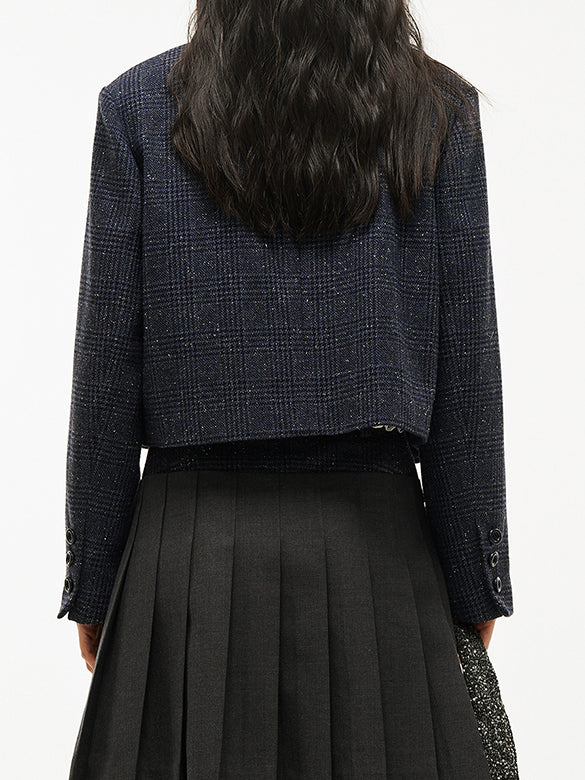 Plaid Tweed Jacket