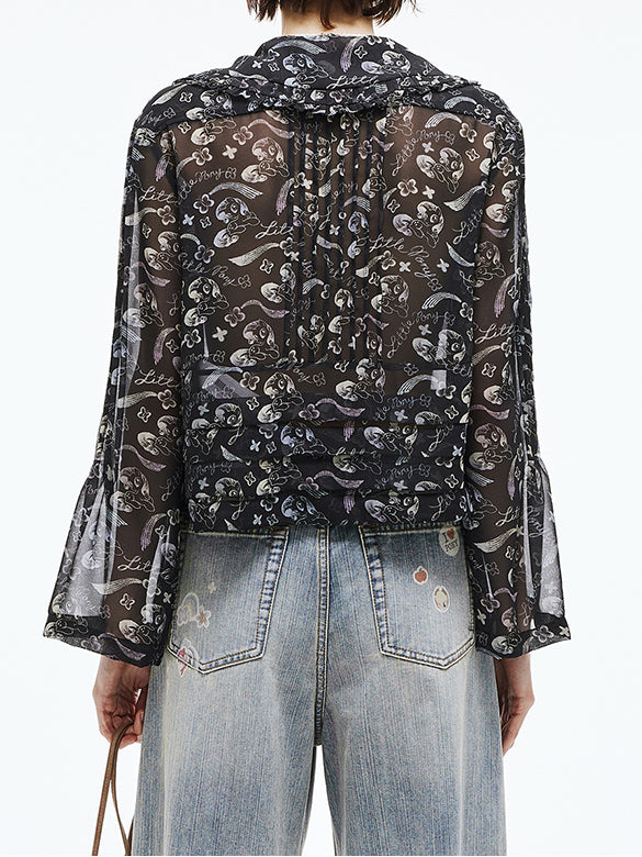 Printed Chiffon Blouse