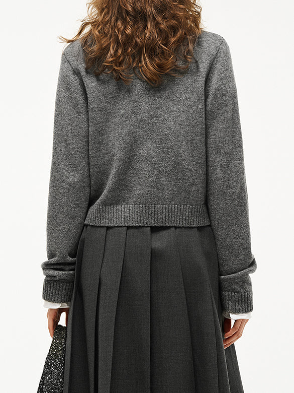 Beads Design Knit Cardigan