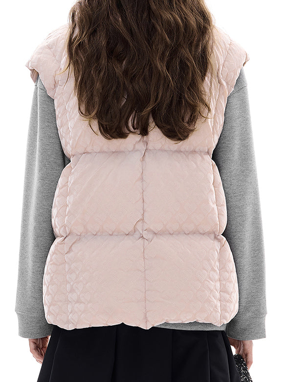 Monogram Pattern Down Vest