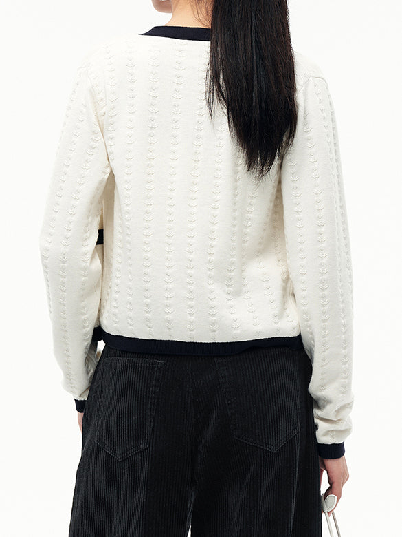 Piping Ensemble Knit Top