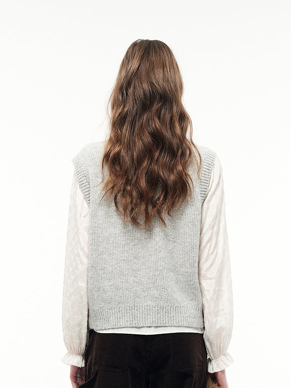 Character Design Sleeveless Knit