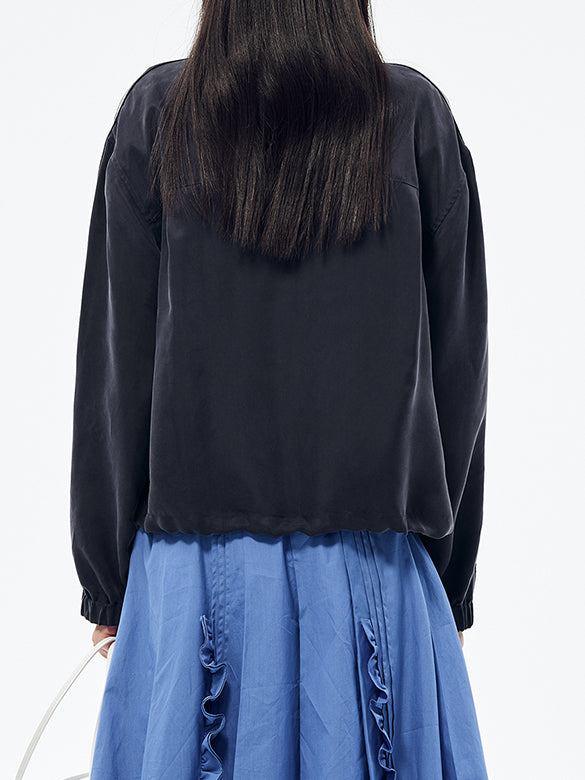 Sporty Zipper Blouson