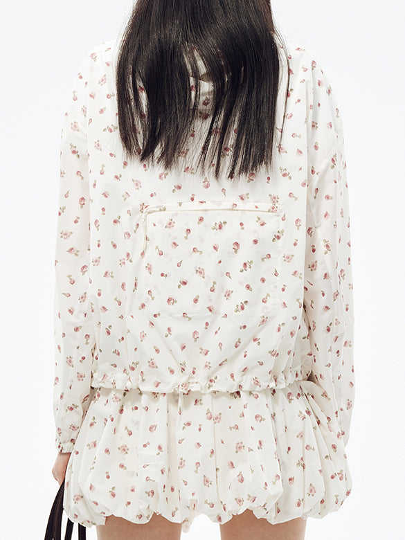 Flower Printed Blouson