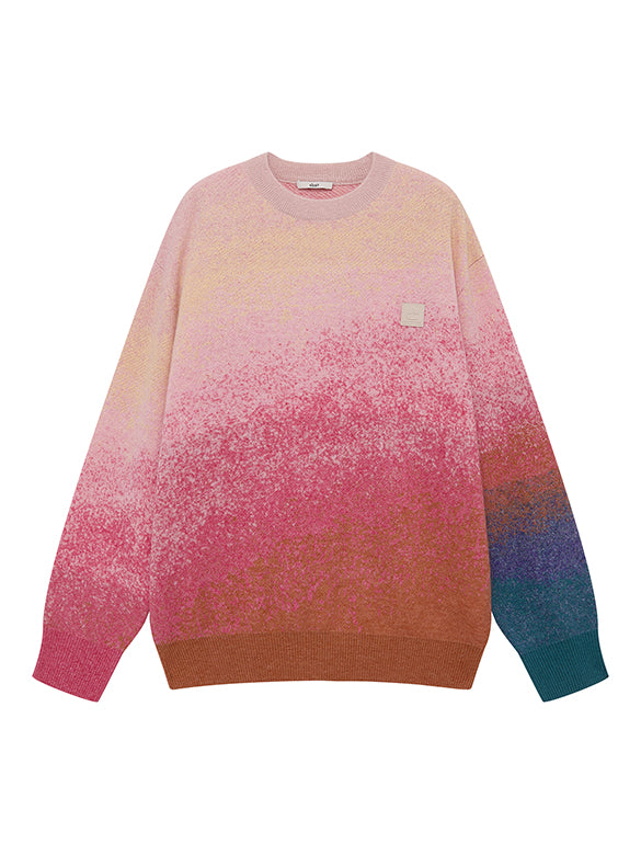 Graduation Color Knit Top