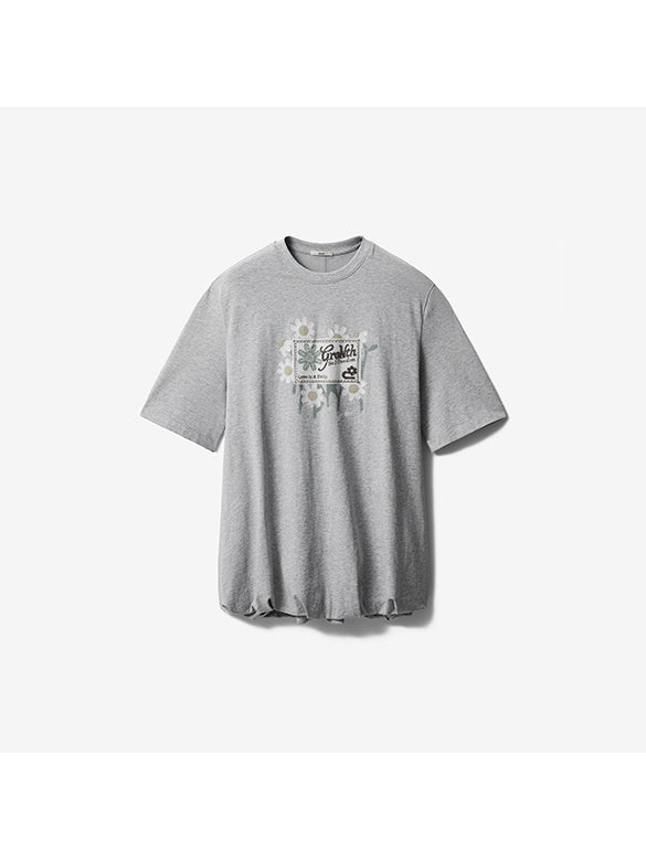 Printed Embroidery Balloon T-shirt
