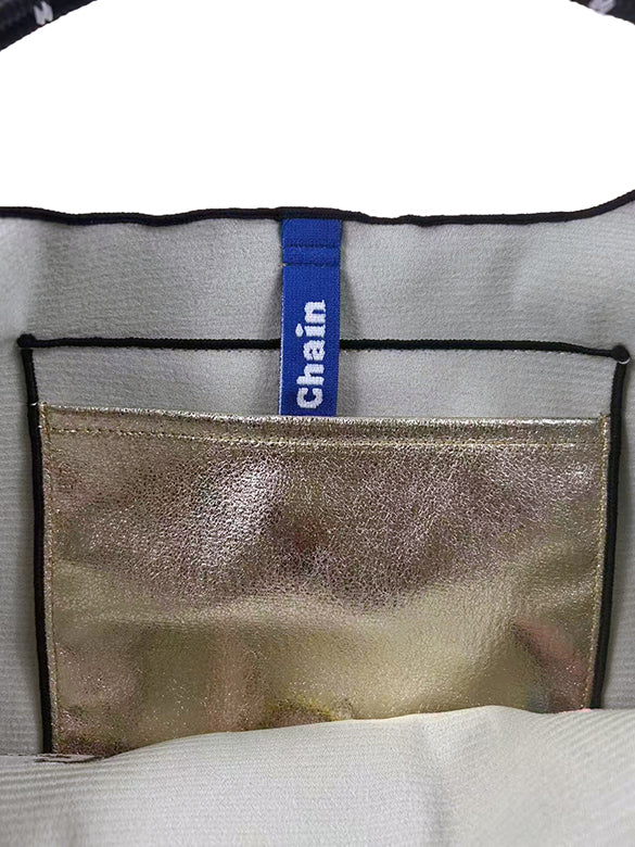 × ball&chain d'zzit Cat With Cosmetic Bag M & Gray Paracode Strap