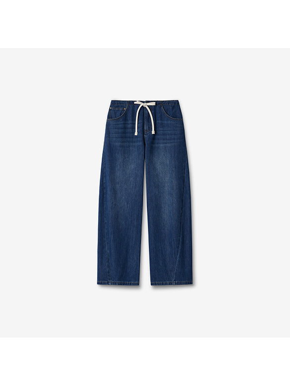 Waist Code Denim Pants