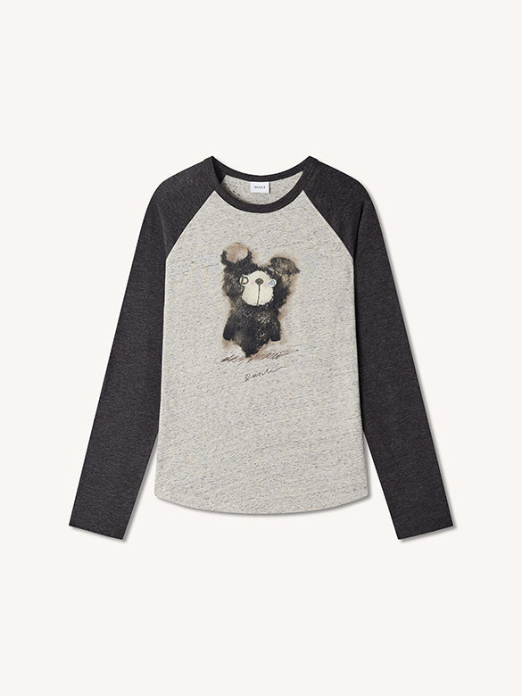 Character Printed Ragran T-shirt