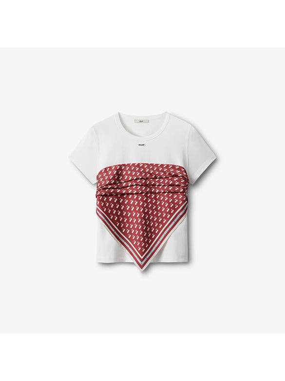 Scarf Combination T-shirt