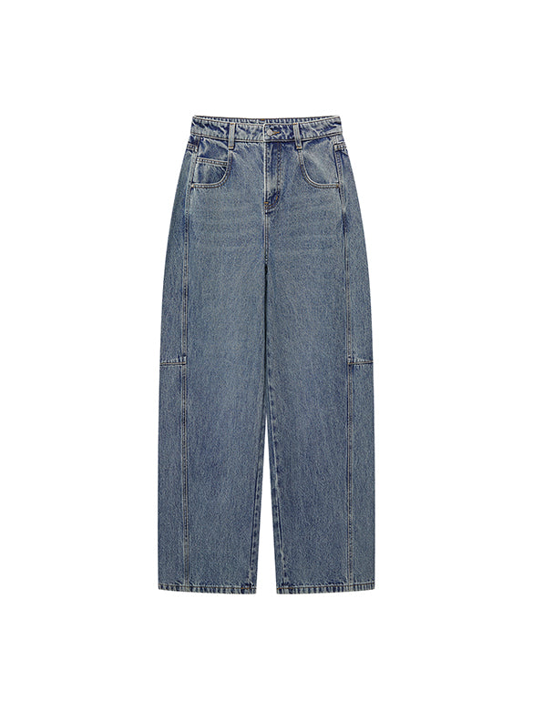 Clear Beads Denim Pants