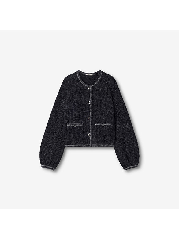 Like Tweed Knit Cardigan