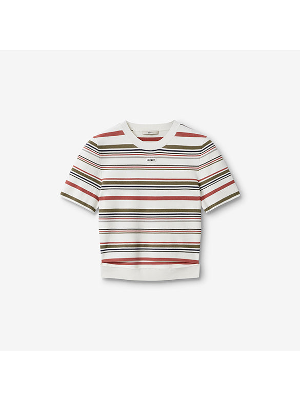 Retro Color Stripe Knit