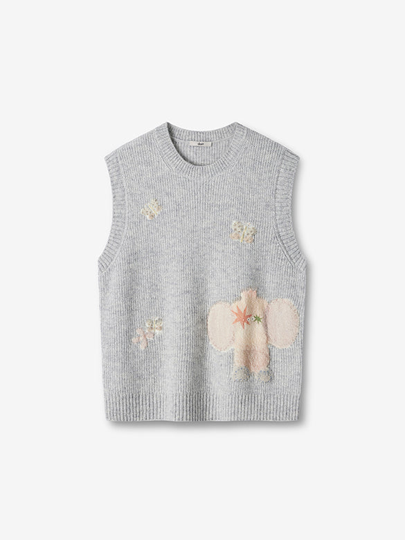 Character Design Sleeveless Knit