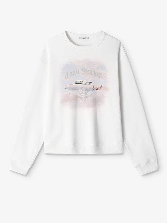 Printed & Beads Sweatshirt