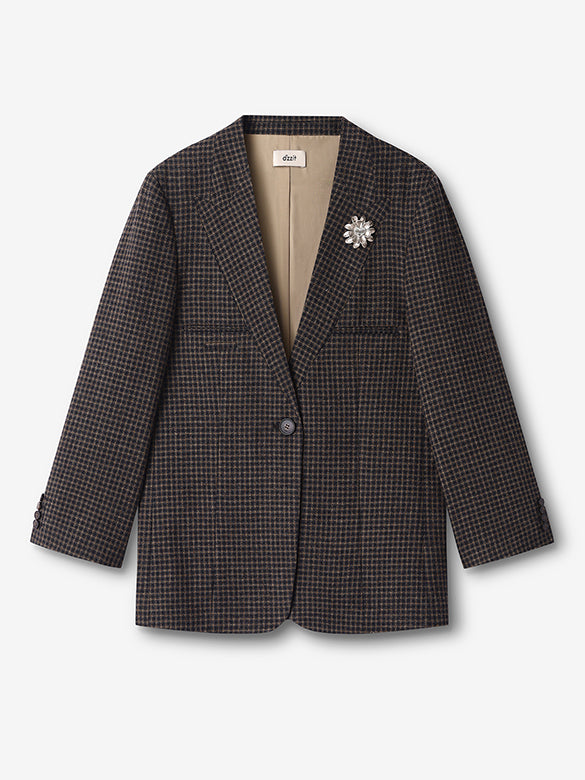 Plaid Tweed Jacket