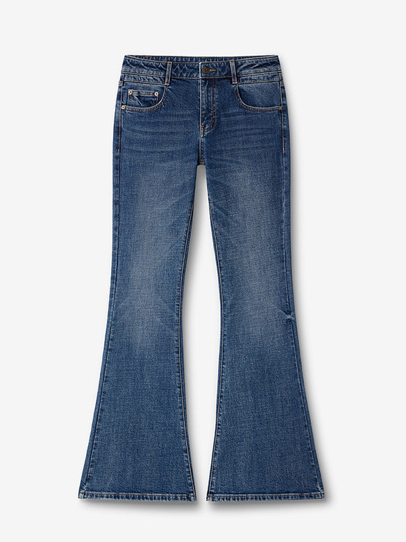 Butterfly Patch Denim Pants