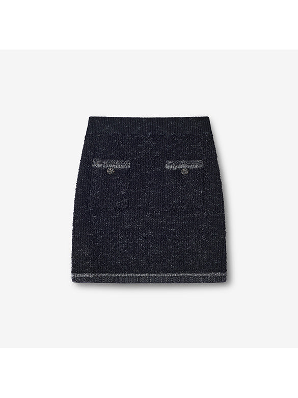 Like Tweed Knit Skirt