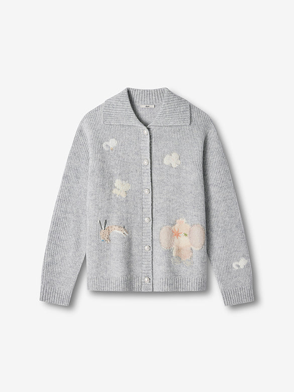 Character Design Knit Cardigan