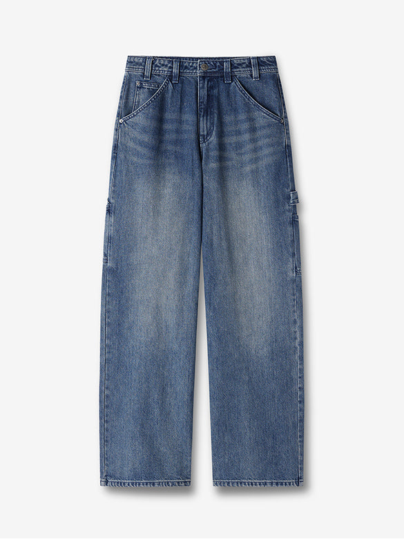 Design Cargo Denim Pants