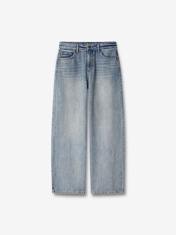 Beads Design Denim Pants