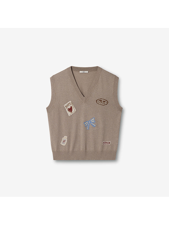 Glitter Knit Vest