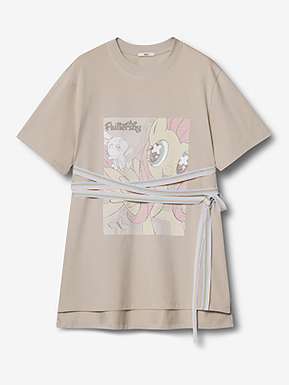 Ribbon Code Printed T-shirt