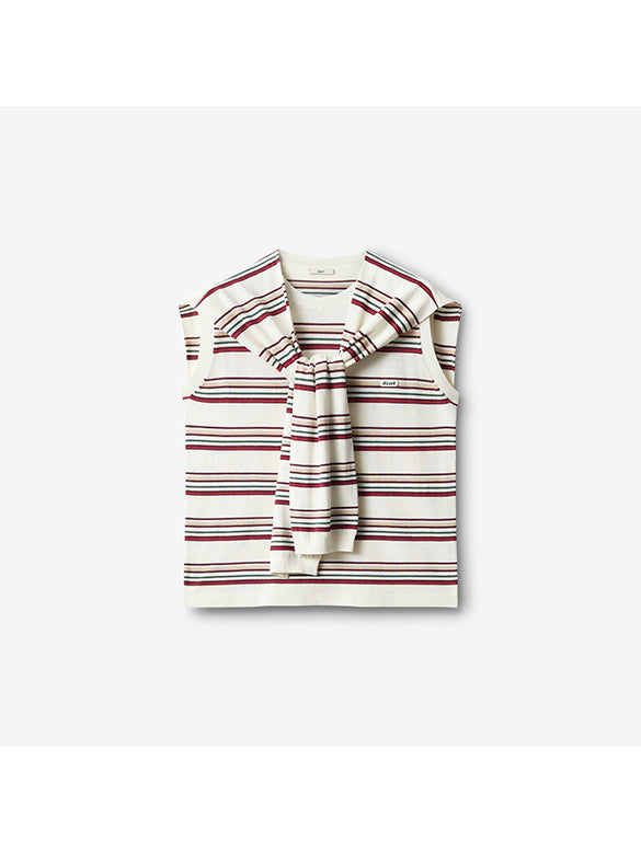 Retro Color Stripe Ensembles Knit