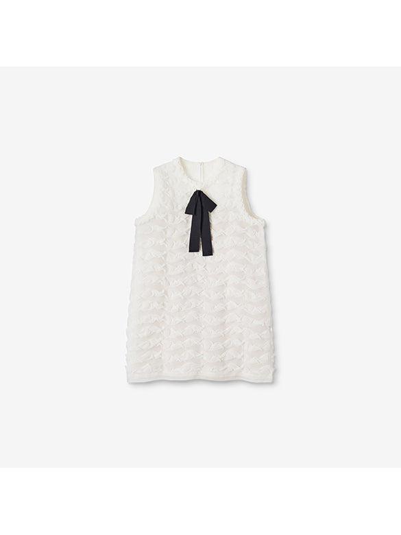 Bi-color Tie Sleeveless Dress