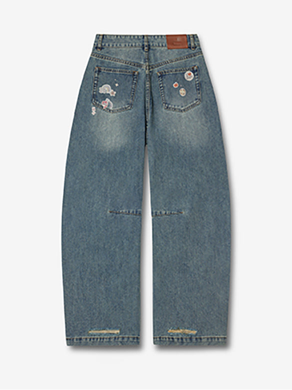Seal Style Denim Pants