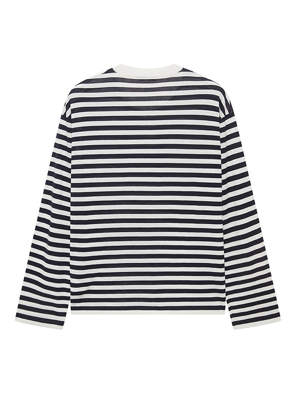 Printed Beads Stripe Knit